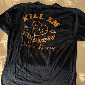 Selena Gomez T-Shirt Women Revival Tour Kill Em With Kindness Short Sleeve